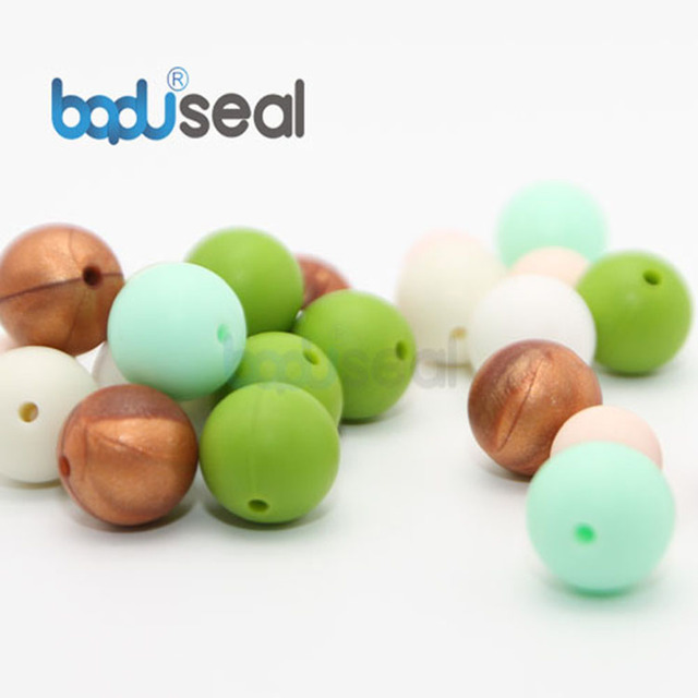 硅膠算盤珠子 食品級磨牙DIY飾品串珠散珠 可定制